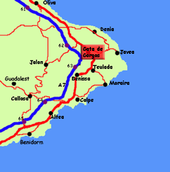 Gata de Gorgos, Costa Blanca, Spain