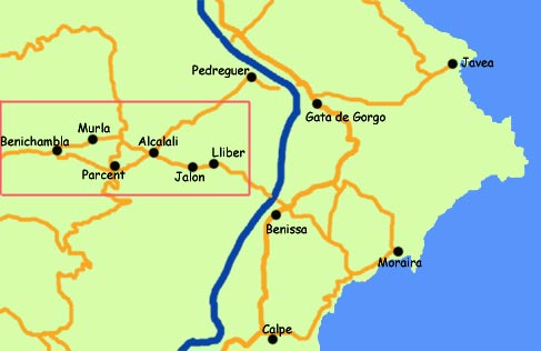 Jalon Valley, Costa Blanca, Spain