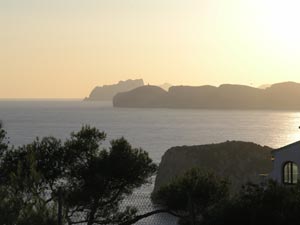 Moraira from Cabo de Nao, Costa Blanca, Spain