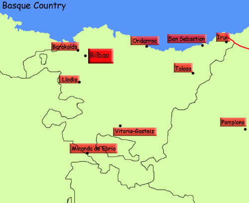 Basque Country, Spain Calling Atlantic Coast page 